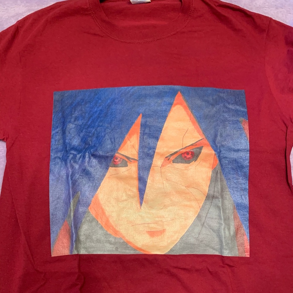 Anime character t-shirt.